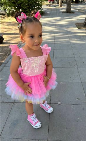 PEMBE UNICORN ROMPER ELBISE MODEL PEMBE UNICORN ROMPER ELBISE MODEL