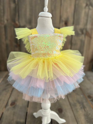 SARI TÜTÜ ROMPER  (Arya) SARI TÜTÜ ROMPER  (Arya)