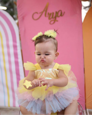 SARI TÜTÜ ROMPER  (Arya) SARI TÜTÜ ROMPER  (Arya)