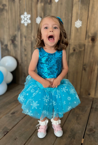 Elsa Frozen Etek Büstiyer & Klips Toka Takımı Elsa Frozen Etek Büstiyer & Klips Toka Takımı