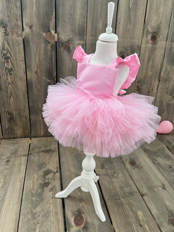 PEMBE BALERİN TÜTÜLÜ TULUM PEMBE BALERİN TÜTÜLÜ TULUM