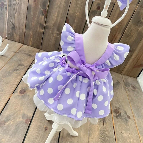 MINNIE MOUSE/ DAISY LİLA PUANLI TULUM MINNIE MOUSE/ DAISY LİLA PUANLI TULUM