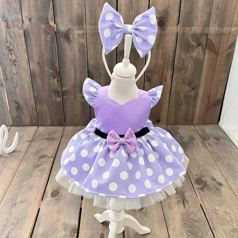 MINNIE MOUSE/ DAISY LİLA PUANLI TULUM MINNIE MOUSE/ DAISY LİLA PUANLI TULUM