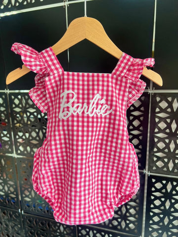 BARBIE MOVIE FUŞYA EKOSE BASIC TULUM BARBIE MOVIE FUŞYA EKOSE BASIC TULUM