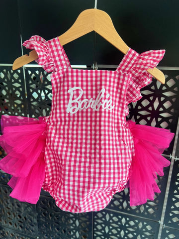 BARBIE FUŞYA EKOSE BASIC TULUM( TÜTÜLÜ) BARBIE FUŞYA EKOSE BASIC TULUM( TÜTÜLÜ)