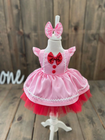 GINGERGIRL ROMPER PEMBE (SATEEN) GINGERGIRL ROMPER PEMBE (SATEEN)