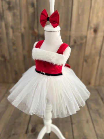 SANTA BABY TÜTÜ ETEKLI KADİFE TULUM SANTA BABY TÜTÜ ETEKLI KADİFE TULUM