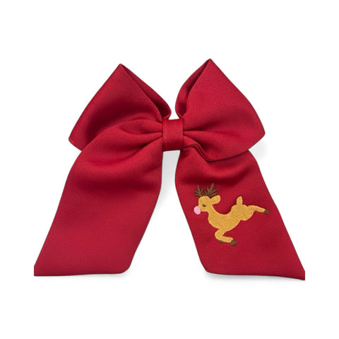 Nakışlı Klasik Tulum Kırmızı Yılbaşı temalı - Geyik