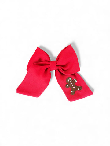 Nakışlı Klasik Tulum Kırmızı Yılbaşı temalı - Kurabiye adam