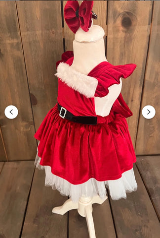 SANTA BABY TÜTÜ ETEKLI KADİFE TULUM