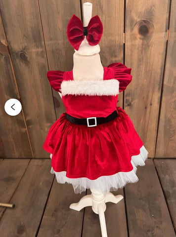 SANTA BABY TÜTÜ ETEKLI KADİFE TULUM