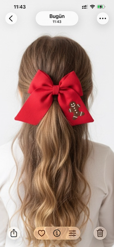 Yılbaşı konseptli nakışlı toka